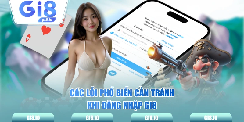 Các lỗi phổ biến cần tránh khi đăng nhập GI8